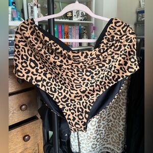Leopard Print swim bottoms